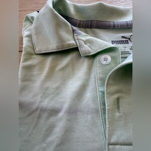 Puma Lightweight Men’s Short-sleeved Golf Shirt - M - Sea Foam Green